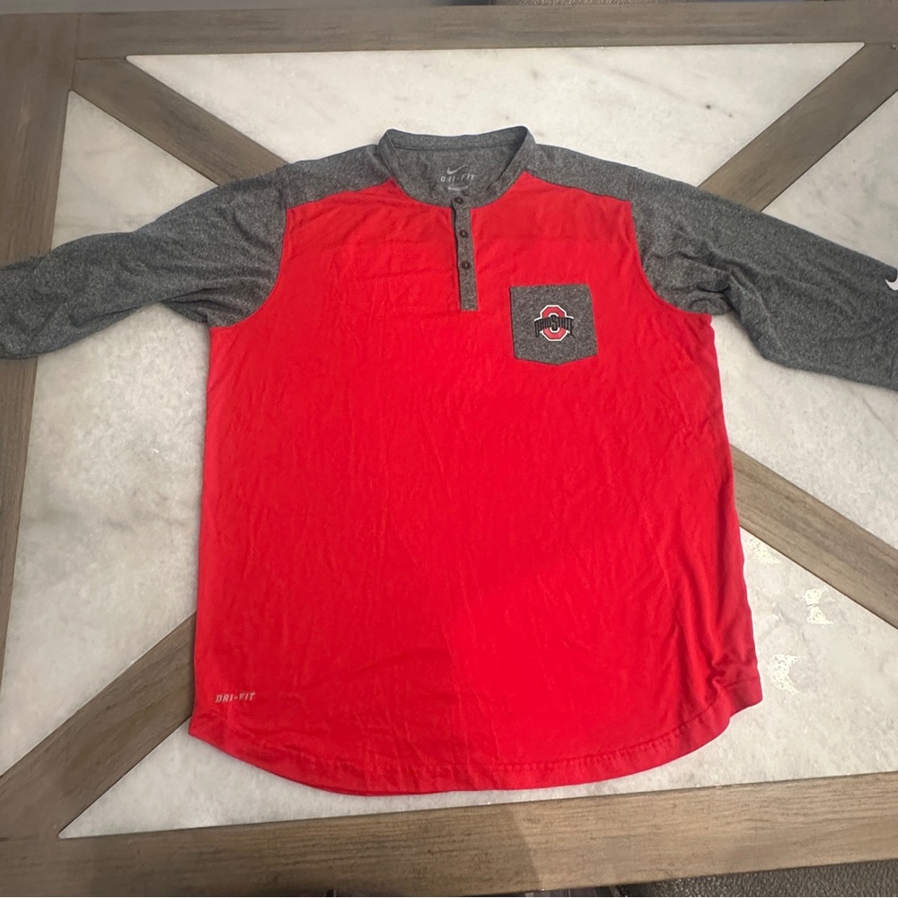 Ohio State Nike Henley Shirt